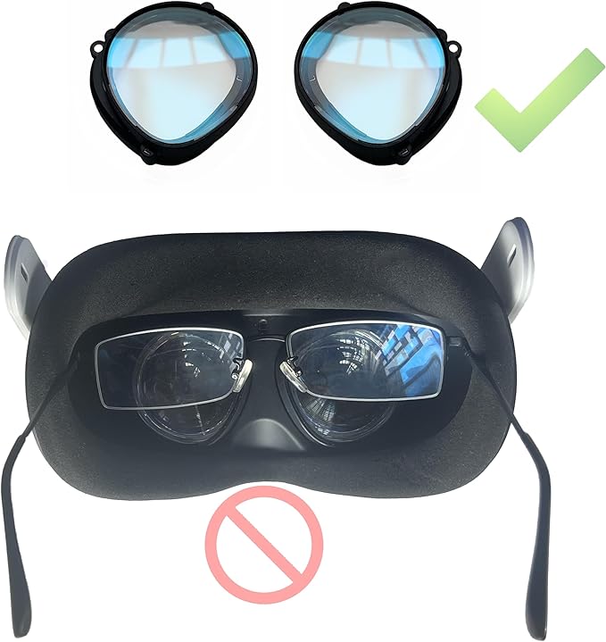 IOOIOO one Lens with Magnetic Frame for L or R Eye for Meta Quest 2 or Quest 3s Oculus VR Headset, (Nearsighted SPH:-4.25)