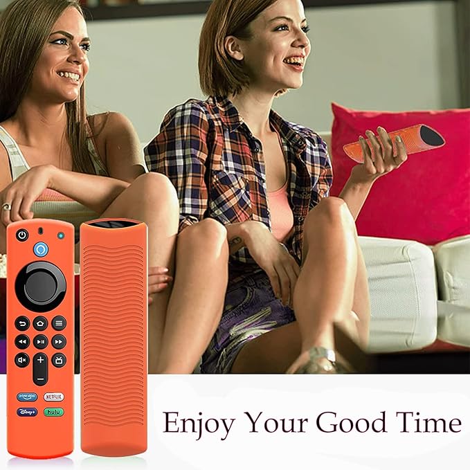 TVstick Remote Cover for Firtvstick 4K Max 3rd Gen 2021,Silicone Protective Case Compatible with Firtv4k TV Stick Alexa Voice Remote Control with Lanyards,Anti-Slip,Shockproof