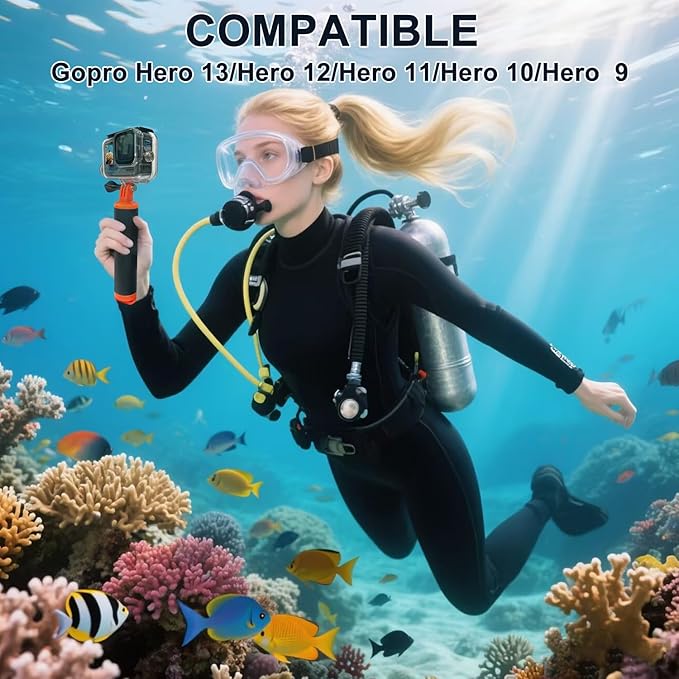 Suptig Waterproof Housing for GoPro Hero 13-9, Dive to 164Ft