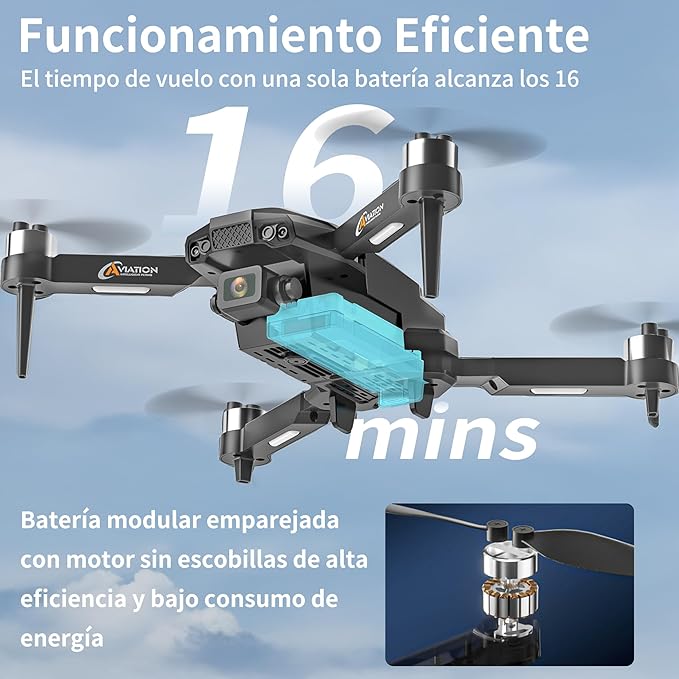 F205 Drone with 2.4" Screen, Brushless Motor FPV Drone with Camera for Adult, Auto-Hover, Gesture Control, 8GB SD Card with Card Reader, One-Key Start for Beginner