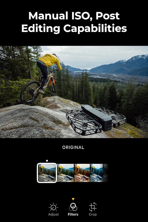 X1 PRO 4K Action Flying Camera, Foldable Drone with Camera with 42 KM/H Follow Speed, 10+ Fully Automatic Flight Modes, Fly Anywhere with OmniTerrain, SmoothCapture 2.0(Standard)