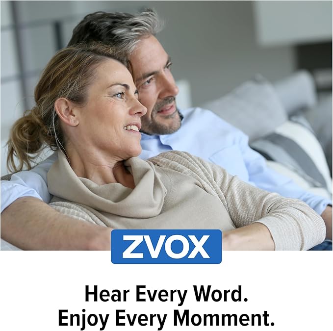 ZVOX Dialogue Clarifying Sound Bar - Patented Hearing Technology, AccuVoice TV Sound Bar with 12 Levels of Voice Boost, 17" Home Theater TV Speakers, Ideal for Smart TVs - AV157 Espresso