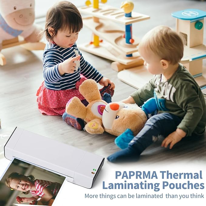 3 Mil Laminating Sheets 500 Packs, Thermal Laminating Pouches Holds 8.5" x 11" Sheets, Clear Laminator Plastic Paper 9 x 11.5 Inches - Rounded Corner Letter Size