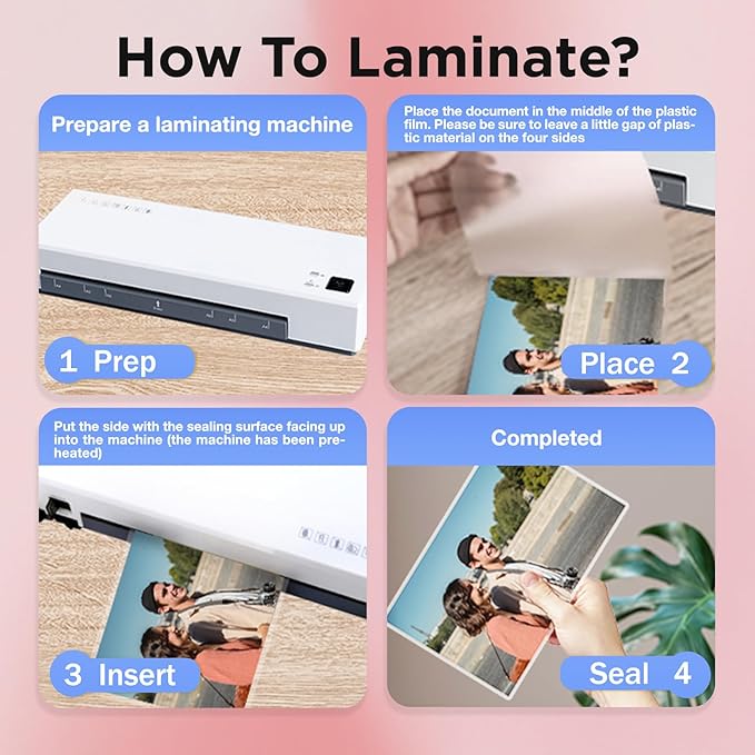 Matte Laminating Sheets 9 x 11.5 Inches, 3 Mil Thick, 30 Pack,Clear Anti-Glare 8.5 x 11 Matte Thermal Laminating Pouches for Letter Size (30)