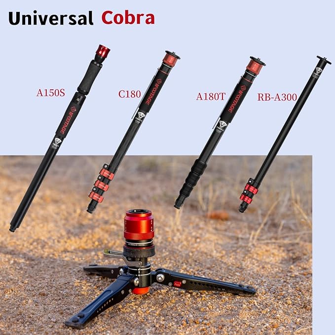 IFOOTAGE Cobra 3 Base-P,Portable Tabletop Mini Tripod Mount with Pedal Locking Control,Quick Release Platform,Max Load 17.6 lbs