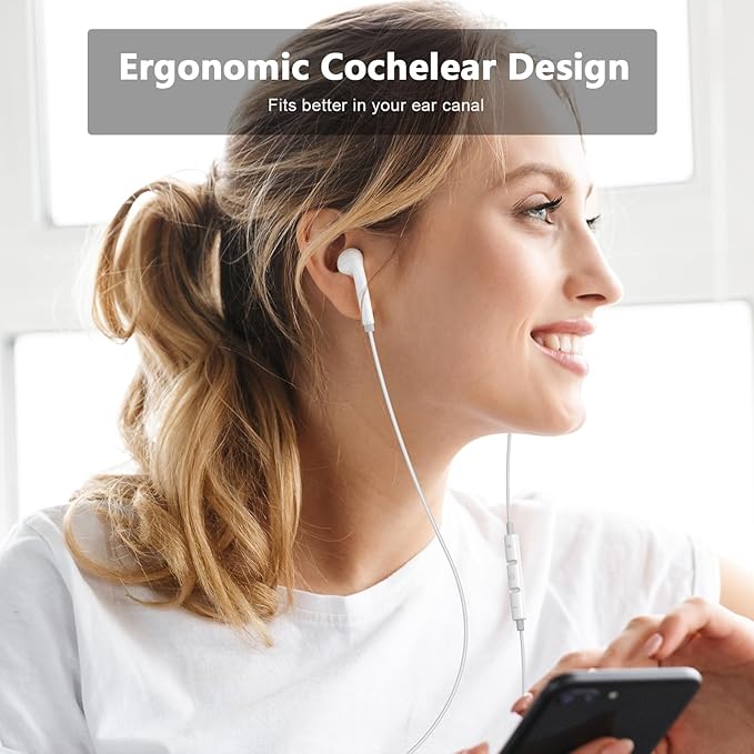 2 Pack USB C Headphones for iPhone 17 16 15, Type C Earphones with Microphone & Remote Control Noise Cancelling Wired Earbuds USB C for iPhone 17 16 15 Pro Max, iPad Pro, Galaxy S25 S24 Ultra, Pixel 9