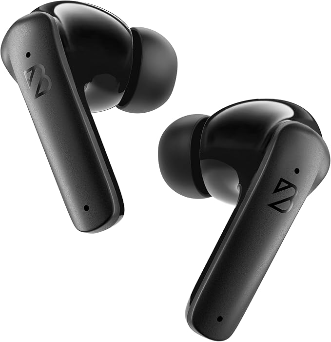 Back Bay Audio [USA-Based iPhone + Android Wireless Earbuds Bluetooth V5.3, Sweatproof Air Buds for Android Phones, Small Sports Bass Earphones with Wireless Mic for iPhone iOS, Bluetooth Earphones