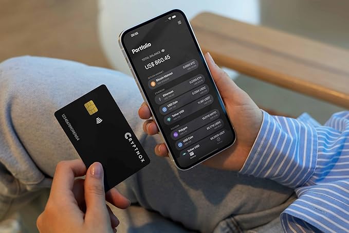 Ultra Secure Crypto Hardware Wallet – Pack OF 2 |Crypto Wallet Cold Storage for Bitcoin, Ethereum, Nfts & More | Biometric Pairing, Encrypted NFC Tap-To-Sign | Bonus FIDO2 Security Key Functionality