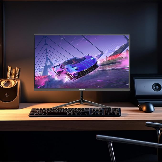 27 inch 2K QHD(2560×1440) PC Screen, 165Hz Gaming Monitor, 1ms Without Bezel, FreeSync,98% sRGB, 178° Wide Viewing Angle,Display 1.4、Port HDMI2.0, Wall Mount Compatible 75 * 75MM- Black