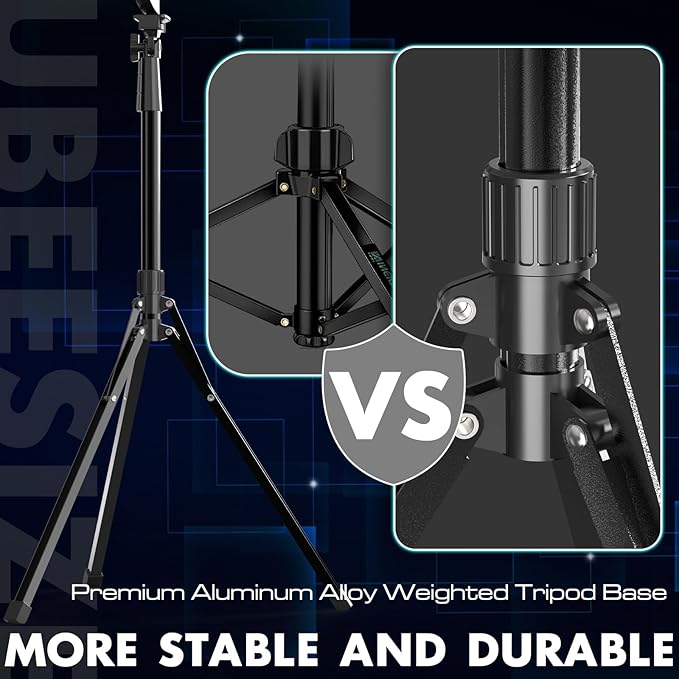 UBeesize Upgraded 12'' Ring Light with 62'' Tripod Stand and Magnetic Phone Holder,LED Selfie RingLight for iPhone with Wireless Remote,Circle Light for Tiktok/YouTube/Photography/Makeup/Live Stream