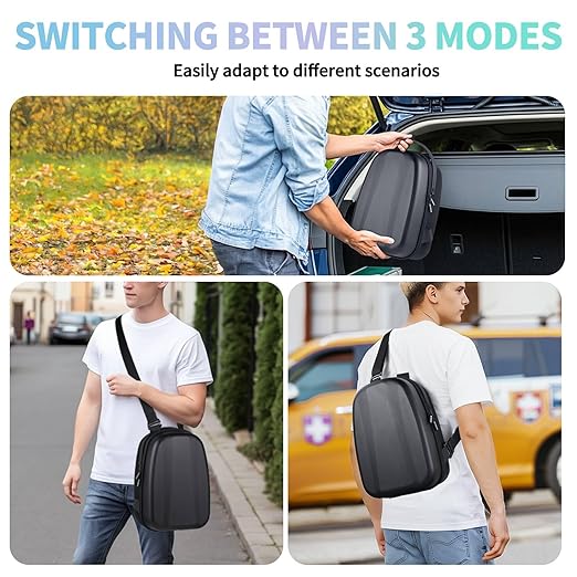 FOREGOER Hard Carrying Case for Meta Quest 3/3S/Oculus Quest 2, Large Space Compatible with BOBOVR S3 Pro/M3 Pro/Kiwi Design Battery Head Strap and All Accessories, Ideal for Travel and Home Storage