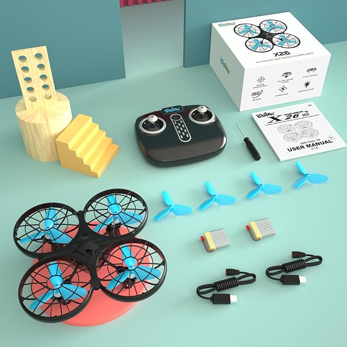 Loolinn | Drones for kids Gifts - Mini Drone, RC Drone with Auto Anti-Collision Technology/Safe for Kids/Easy to Fly / 360° Flip/Hand-Controlled Mode (Gift for Boys and Girls)