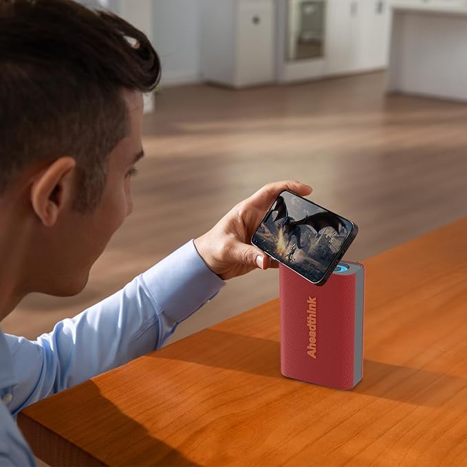 Bluetooth Speaker, Portable Wireless, IPX5 Waterproof, Bluetooth 5, RGB Color Lights, Loud Stereo Sound, Bass, TWS Pairing, for Party, Home, Outdoor, Traveling