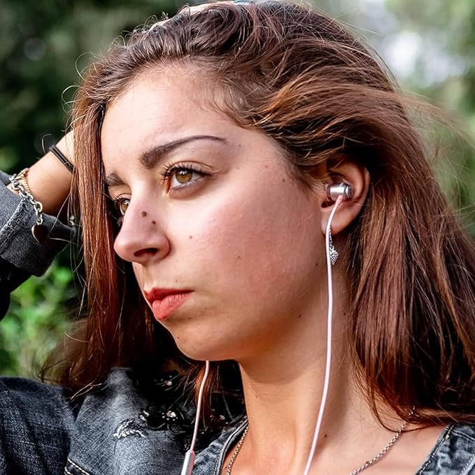 LUDOS Clamor USB C Headphones for iPhone 17 16 15 Pro Max Plus Air iPad Pro, 5 Years Warranty, USB-C Earbuds for Samsung Galaxy S24 S23 Ultra S22 S21 FE S20 A55 A54 A53, USB Type C Earphones - Pink