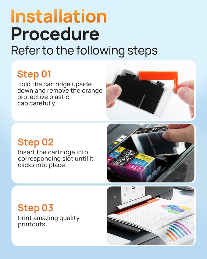 E-Z Ink Compatible 564xl Ink cartridges for hp Printers Replacement for hp 564 Ink cartridges Combo Pack for PhotoSmart 7520 7510 6510 6520 5520 7525 5514 DeskJet 3520 3522 OfficeJet 4620 (10Pack)