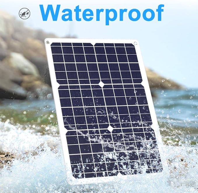 SUNAPEX Solar Battery Charger Maintainer, 30W 12V Portable Waterproof Solar Panel Trickle Charger with Built-in Charge Controller, Cig Plug, Alligator Clips, O-Rings for Car, Truck,Tractor, Boat, etc