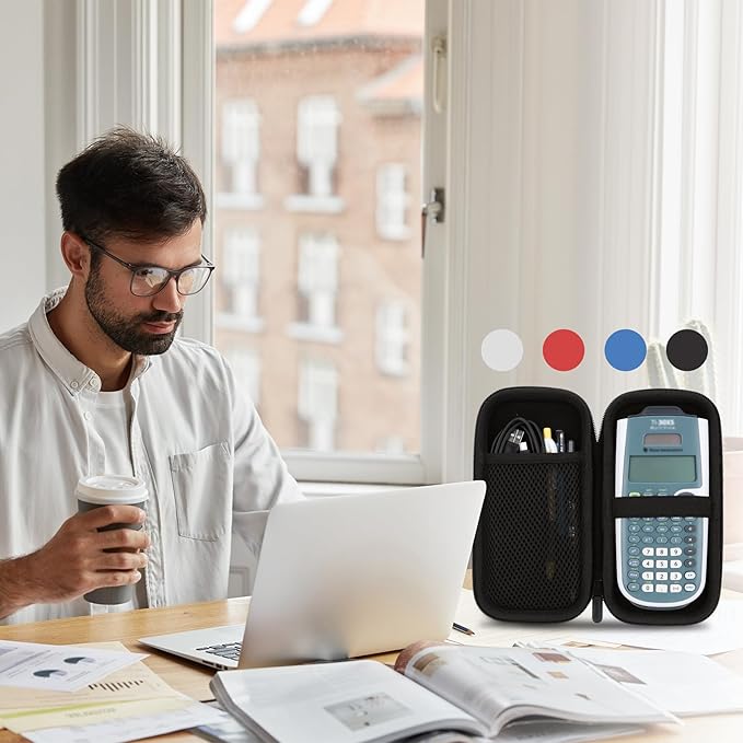 Hard Carry Case Compatible with Texas Instruments TI-30XIIS TI-30XS TI-30Xa TI-36X Pro Scientific Calculator (Blue Case Only)