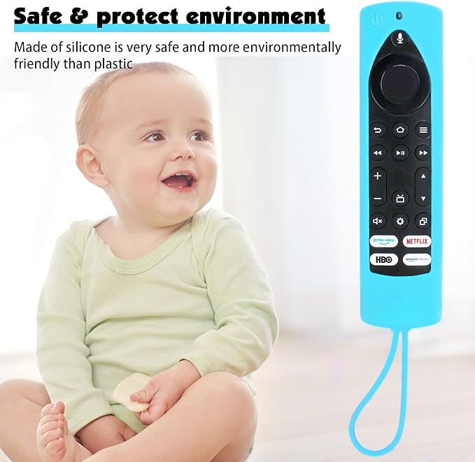 【3-Pack】 Climberer FireStick4K Max Remote Case Cover-Compatible with Insignia/Hisense & Toshiba TVs | Glow in The Dark