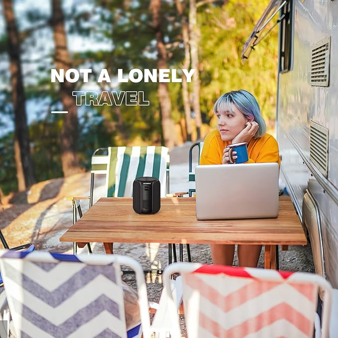 NOTABRICK Bluetooth Speaker, 15W Portable Speakers Bluetooth Wireless V5.0 with Stereo Sound, Active Extra Bass, IPX67 Waterproof Shower Speaker, Double Pairing, for Party, Home Theater, Game Theater