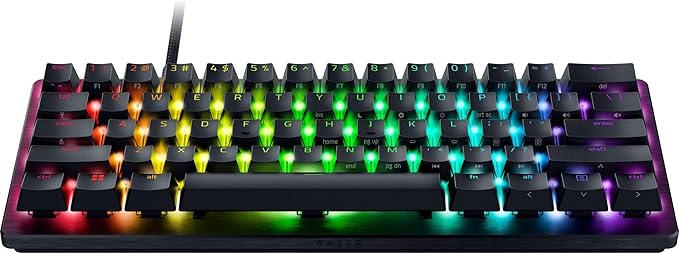 Razer Huntsman V3 Pro Mini 60% Esports Gaming Keyboard: Analog Optical Switches - Razer Snap Tap - Rapid Trigger - Adjustable Actuation - Dual-Purpose Mod Keys - Doubleshot PBT Keycaps - Black
