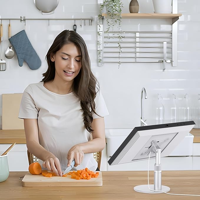 Tiltable Stand for Echo Show 21 & 15 (1st, 2nd Gen), Rotatable & Adjustable, Compatible with Echo Show 21, 15 1st & 2nd Gen, Aluminum Tabletop Stand