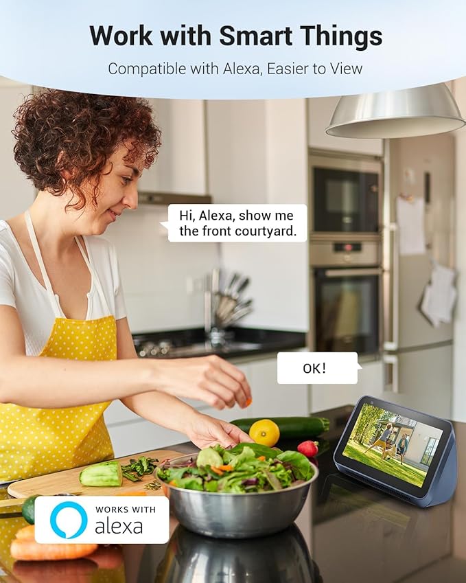 Solar Security Cameras Wireless Outdoor, 2K WiFi Cameras for Home Security, 360° PTZ Surveillance Camera with PIR, Color Night Vision, 2-Way Talk, IP66 Waterproof, SD/Cloud, Work with Alexa (2 Pack)