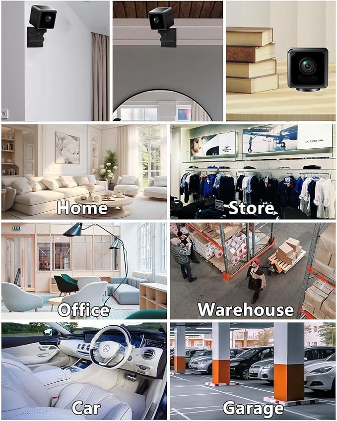 ULar 1080P Square Camera with 940nm Night Vision & Motion Detection,Picture Taking cam,Nanny Cam,Pet Cameras,Smart Indoor Security.