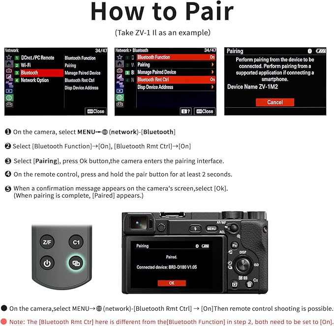 for Sony Vlog Shooting Grip Tripod with OLED Screen & Rechargeable Wireless Camera Remote - Zoom/Focus Control for ZV-1, ZV-E10,ZV-1F, A6100, A6400, A6700,A7IV,RX100 VII,A9,A9 II,FX3 (Black)