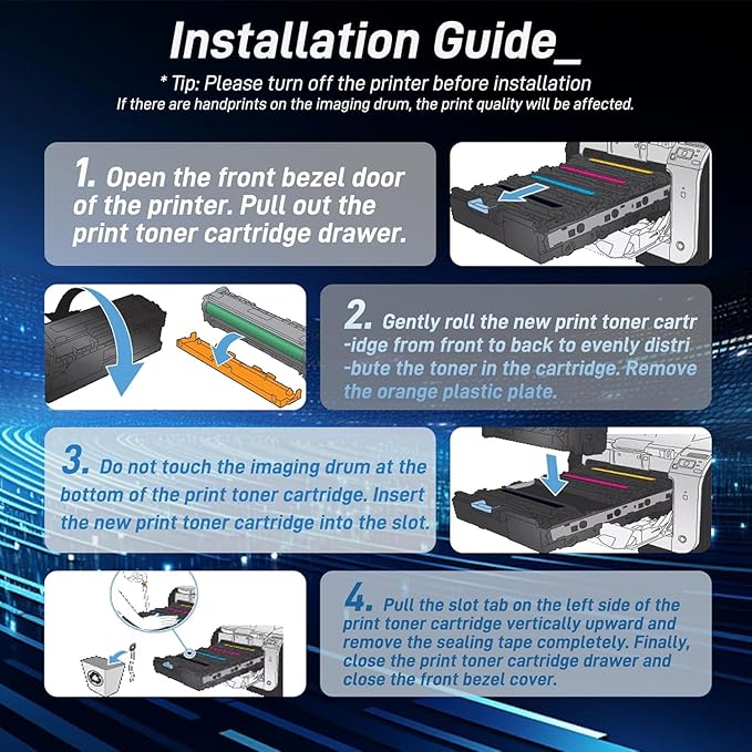 312A Magenta Toner Cartridge Replacement for HP 312A Toner for Color Laser Pro MFP M476dn M476dw M476nw Printer , (1 Pack,CF383A)
