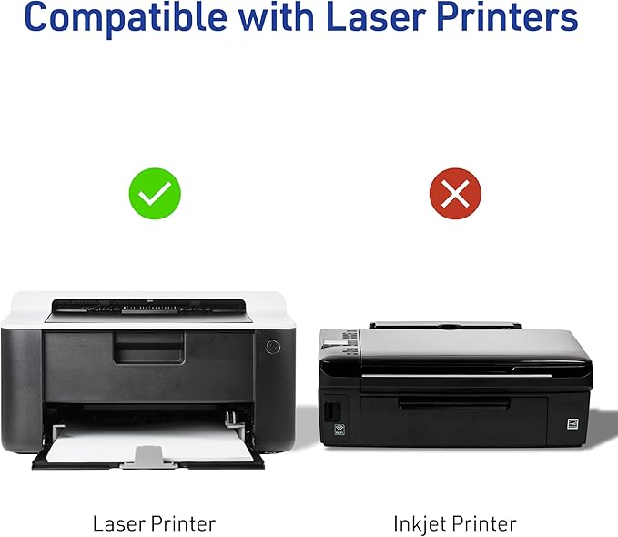 Avery Printable Shipping Labels with Sure Feed, 2" x 4" Customizable Stickers, White, 5,000 Blank Mailing Labels for Laser Printers, Great for Mailing, Shipping, and More (95910)