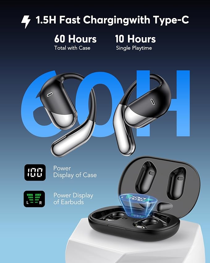 AI Translation Earbuds Real Time, 3-in-1 Translator Earbuds 144 Languages & Accents, Audifonos Traductores Inglés Español,Open Ear Wireless Headphones with Charging Case fit iOS & Android