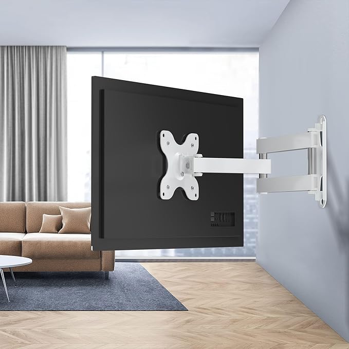 TV Wall Mount, Bracket for Most 13-32 inch LED, LCD Monitor and Plasma TVs, Max VESA 100x100mm by XINLEI, White (MA1330W)