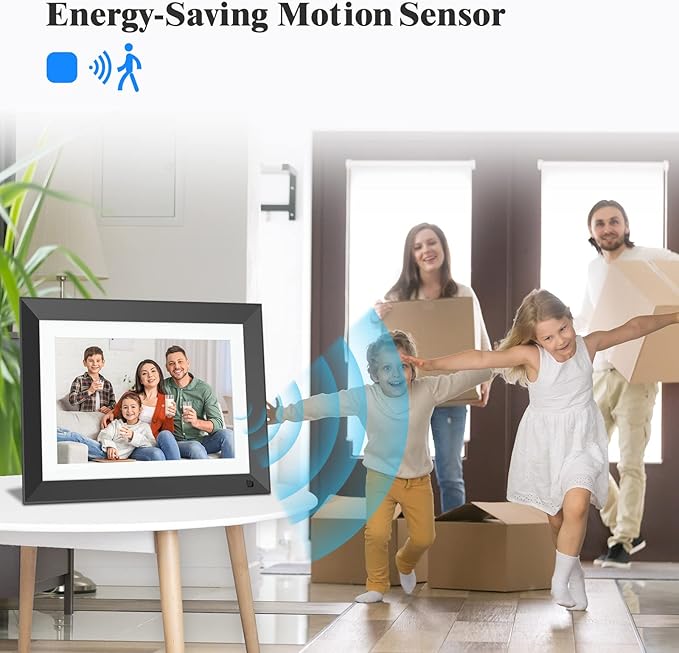 FULLJA 11” 2K Smart Digital Picture Frame 32GB - WiFi Digital Photo Frame with IPS Touch Screen, Instantly Share Photos/Video via App, Motion Sensor, Gift for Christmas