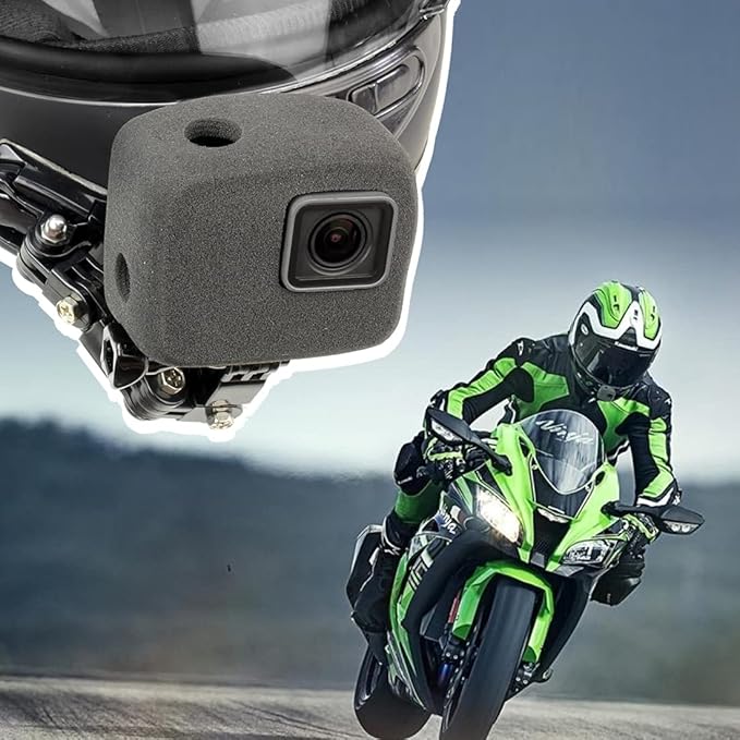 2-Pack Windslayer Housing Frame Case Wind Cover for GoPro Hero 7 6 5 Black Reduces Wind Noise for Optimal Audio Recording