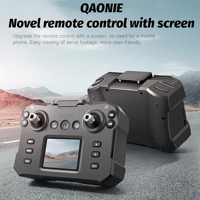 K6 Max Drone with Screen Controller with SD card, Brushless Motor, 3 batteries, Waypoint Fly, Optical Flow Localization, Active Obstacle Avoidance, One Key Take Off/Landing.