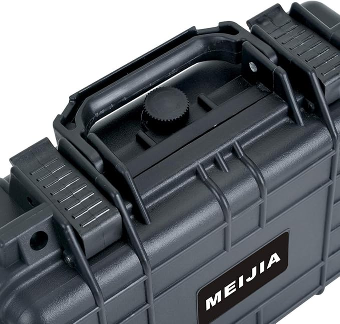 MEIJIA Portable All Weather Waterproof Protective Hard Case, Small Camera Case,Dry Case with Customizable Foam,Fit Use of Drones, Camera,Equipments, 11.65 ”x8.35”x3.78”