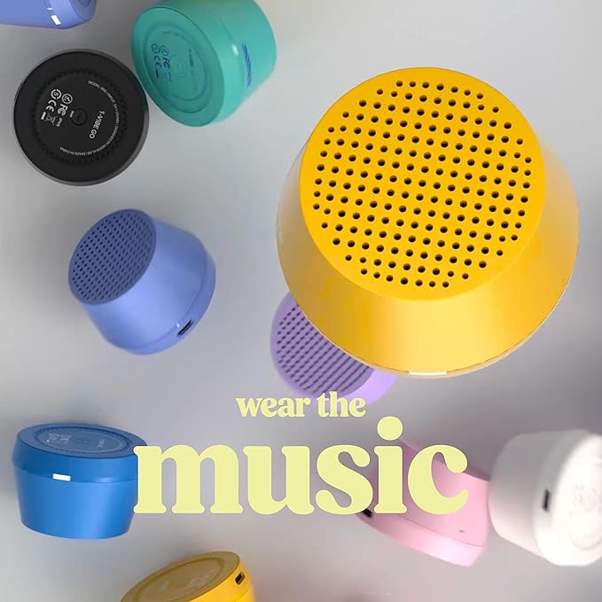 MOMAX Mini Portable Bluetooth Speaker - Magnetic Waterproof Speaker with Balanced Sound, 12H Playtime, Indoor Speaker True Wireless Stereo Pairing for Home, Bedroom, Bathroom, Gift Ideas, White