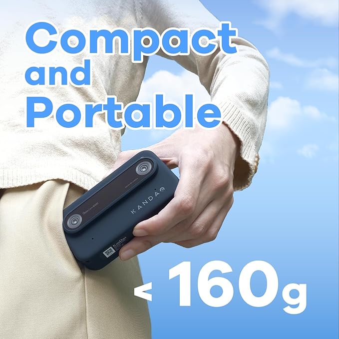 KanDao QooCam EGO - Viewer-Integrated 3D VR Camera, 24MP/8K Photos/4K 60FPS Videos Stereoscopic 3D Instant Display Camera