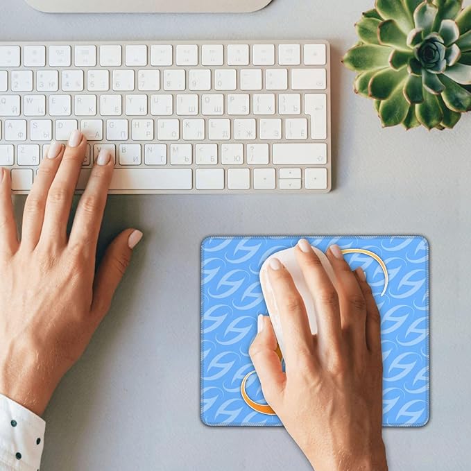 10 Pcs Custom Square Mouse Pad, Personalized Mouse Pad with Picture Logo, Customized Picture Mouse Pad, Personalized Gifts for Him Computer Enthusiasts, 7in*8.6in