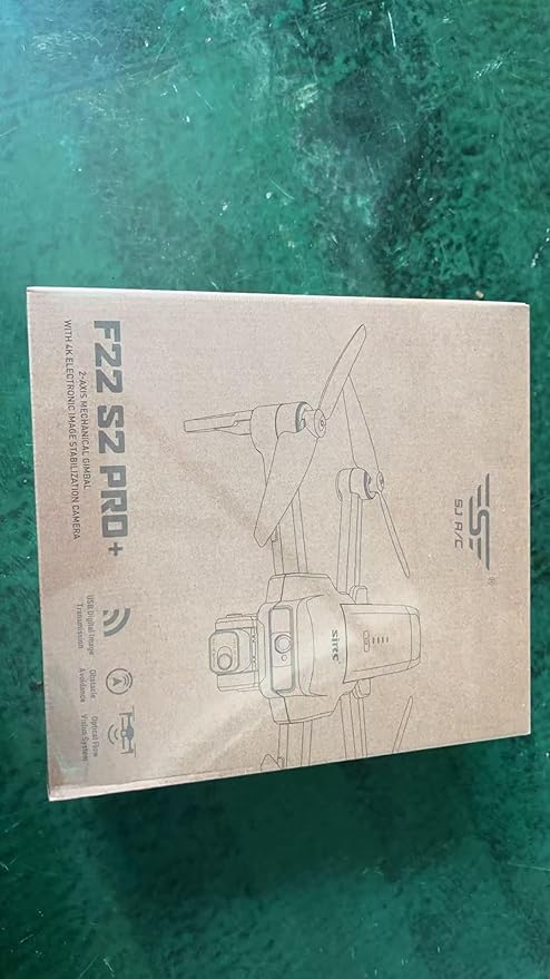 SJRC F22 S2+ XR Drone with Camera 4k, EIS Drone, 40 Minutes Flight Time, 6 km Transmission Range, Remote Control Screen, Drones For Adults, Foldable RC Quadcopter (3 Batteries)