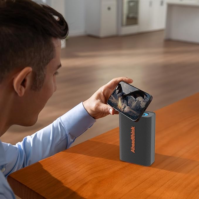 Bluetooth Speaker, Portable Wireless, IPX5 Waterproof, Bluetooth 5, RGB Color Lights, Loud Stereo Sound, Bass, TWS Pairing, for Party, Home, Outdoor, Traveling