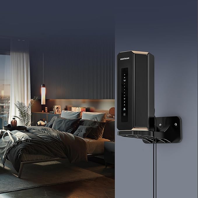 Wall Mount for Orbi WiFi 7 Router - Compatible with Orbi 970, 870, 770 Series & Nighthawk Wi-Fi 7 Mesh Systems, Orbi Secure Bracket Holder for Save Space & Boost Signal (RBEWMB-10000S) (Black, 2-Pack)