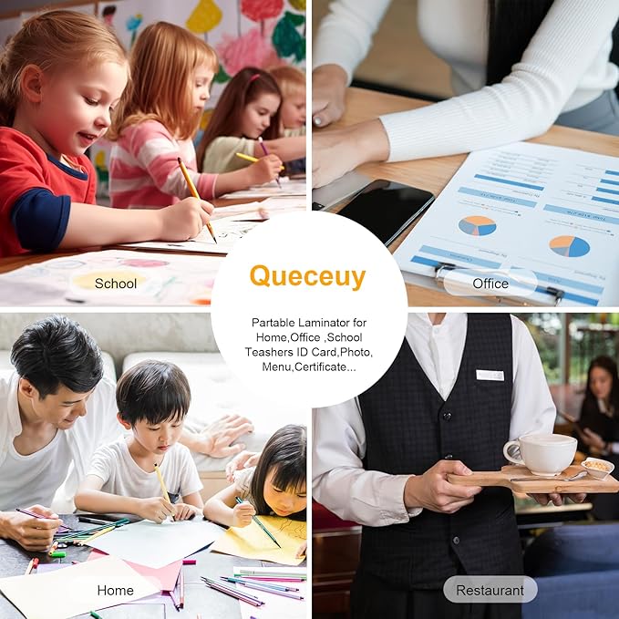 Laminator Machine 9-inch Includes 10pcs ,Laminating Sheets with Corner Rounder,Quick Warm-up, Ideal for Teachers Home Office Portable Lamination Machine