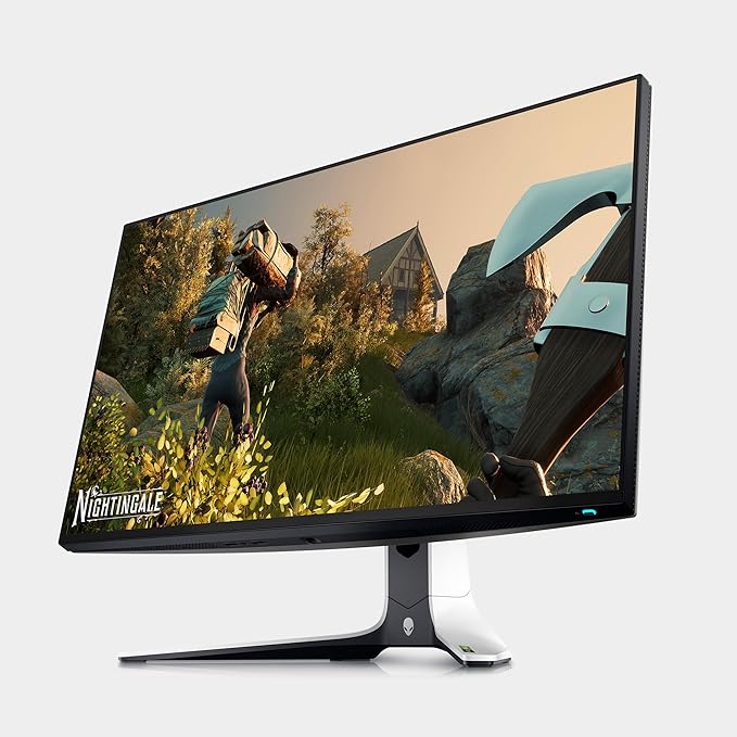 Alienware AW2723DF Gaming Monitor - 27-inch (2560 x 1440) 240Hz Display (DP 1.4), 1ms Response Time, NVIDIA G-Sync, Preset OSD Modes, Height/Tilt/Swivel/Pivot Adjustability - Lunar Light