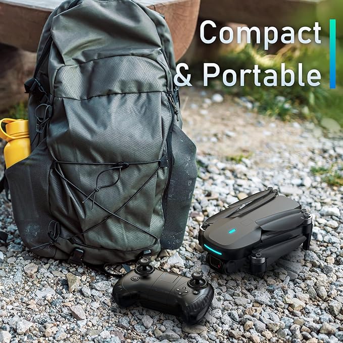 Mirason Drone with Camera, 1080P HD FPV Camera Drone with Brushless Motor, 2 Batteries, 360 Flips, Headless Mode, Gravity Control, 36 Mins Long Flight Foldable for Kids and Beginner