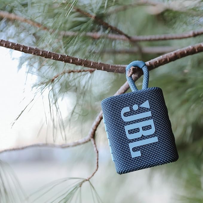 JBL Go 3 Portable Bluetooth Speaker - Waterproof and Dustproof, Available in Blue and Black
