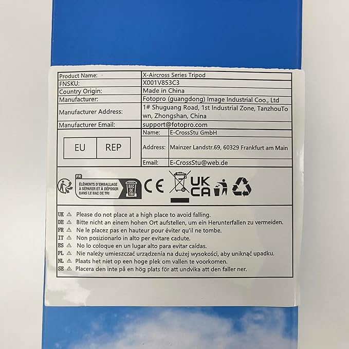 Fotopro Carbon Fiber Travel Tripod 2.2lbs Ultralight 64 Inch Portable Compact Travel Video Tripod for Camera DSLR Load up to 22lb X-Aircross 3 Lite Video Grey