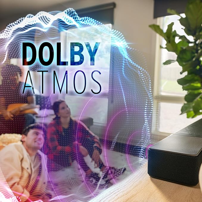 Klipsch Flexus Sound System: CORE 200 3.1.2 Sound Bar, 10" SUB 100 Subwoofer and SURR 100 Surround Sound Speakers, Powered by Onkyo with Bluetooth, Dolby Atmos and Custom Tuned Bass - Black