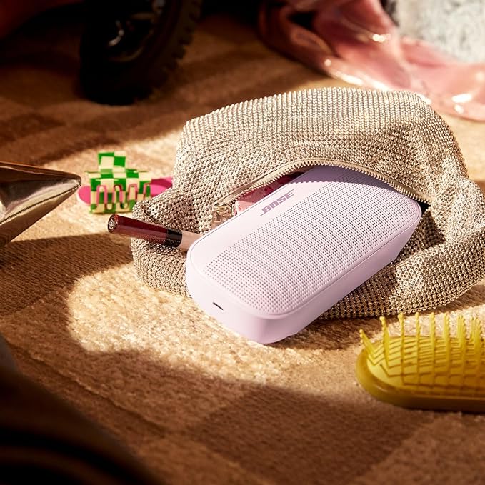Bose SoundLink Flex Portable Bluetooth Speaker (2nd Gen), Portable Outdoor Speaker with Hi-Fi Audio, Up to 12 Hours Battery Life, Waterproof and Dustproof, Petal Pink - Limited Edition Color