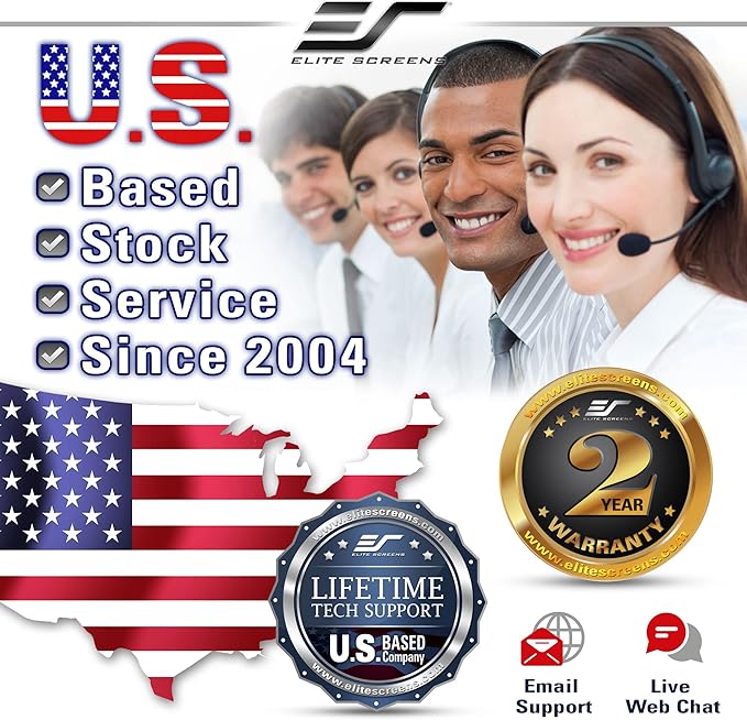 Elite Screens Manual Pull Down Projector Screen 120-INCH Home Movie Cinema Gaming Office Presentation, ISF Certified, Auto-Lock Mechanism, 4K / 8K 3D Ultra HDR HD Ready, M120H